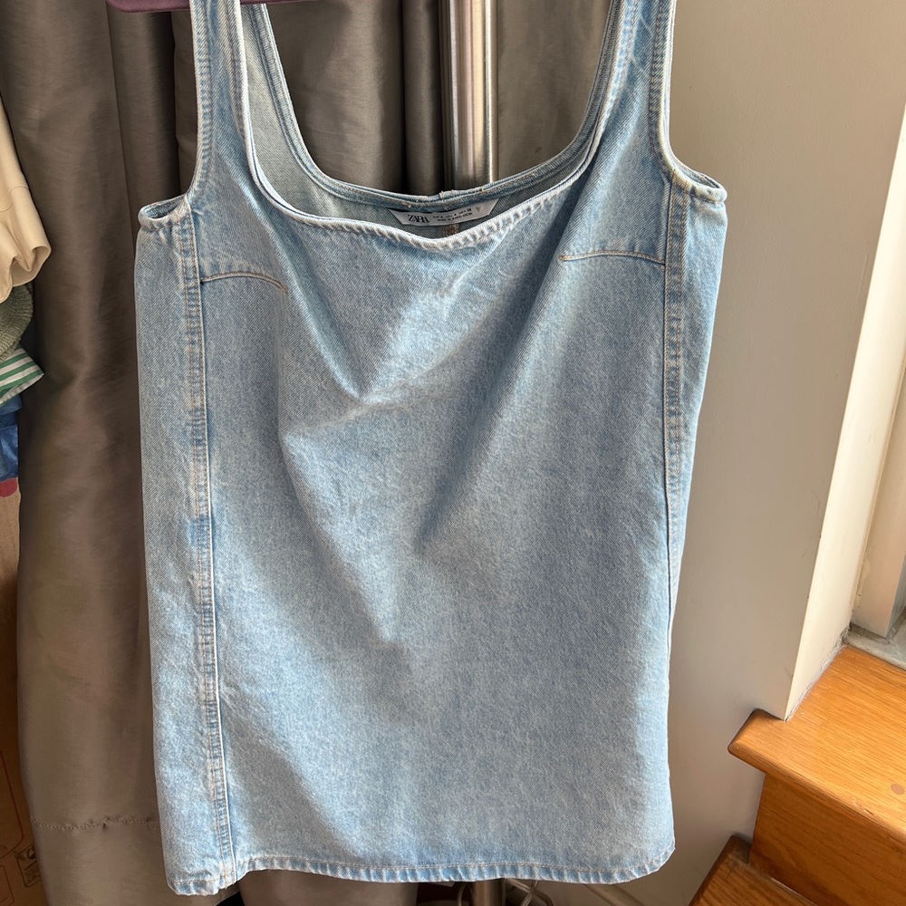 Zara denim dress small